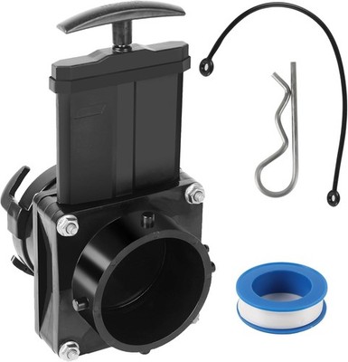 RV Waste Gate Drain Valve Dump Black/Gray Water Tank Fits 3'' Sewer Hose Fitting