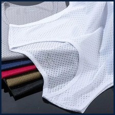 Men's Ice Silk Mesh Tank Tops Gym Stringer Transparent Bodybuilding