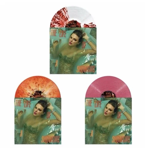 Lot of 3 - Taylor Swift The Life of a Showgirl Orange Magenta Red Holiday Vinyl