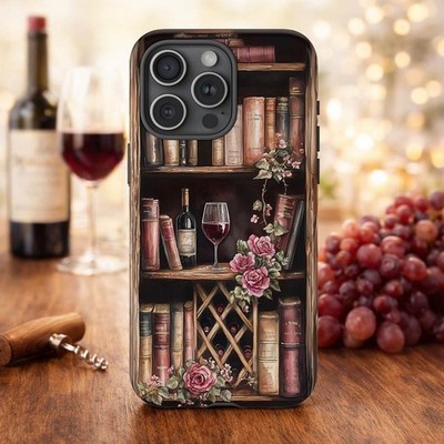 Wine Bookshelf Phone Case | Sommelier Gift