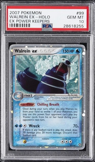2007 POKEMON EX POWER KEEPERS #99 WALREIN EX-HOLO PSA 10