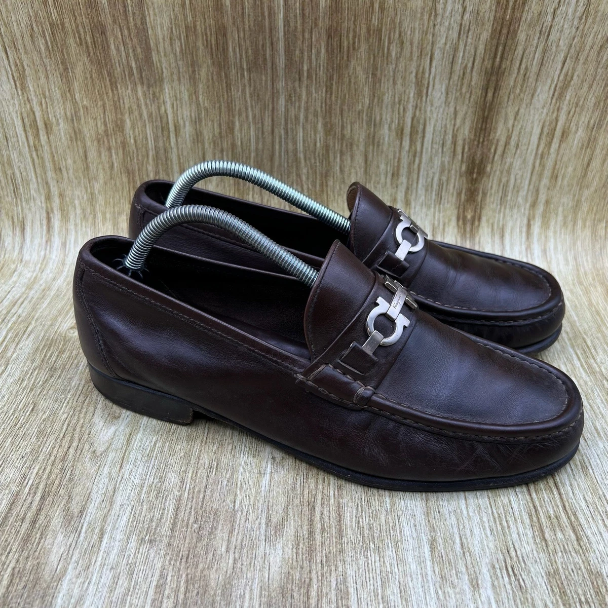 Salvatore Ferragamo Extra Wide EE+ Leather Casual Shoes for Men