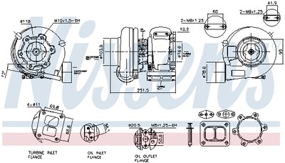 NISSENS 93846 Lader, Aufladung für MERCEDES-BENZ