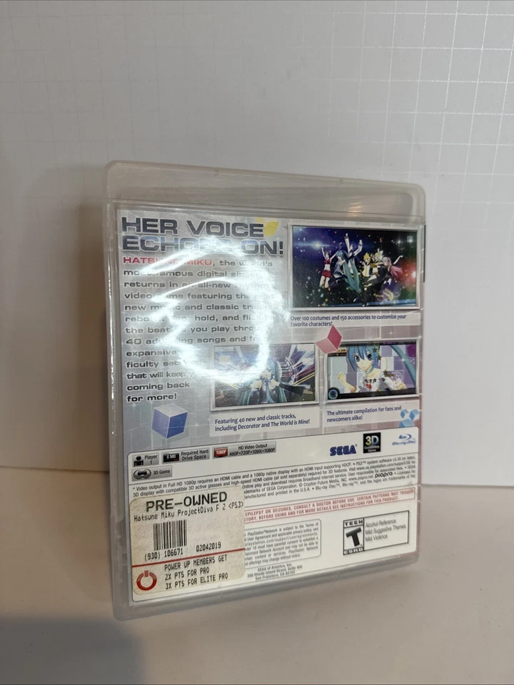 Hatsune Miku Project Diva F 2nd PS3 Playstation 3 Sony Sega Foto 2 de 4