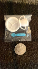 Vintage Barbie Mini Feedeng Dish Set Unused Utensil, Cup, Plate