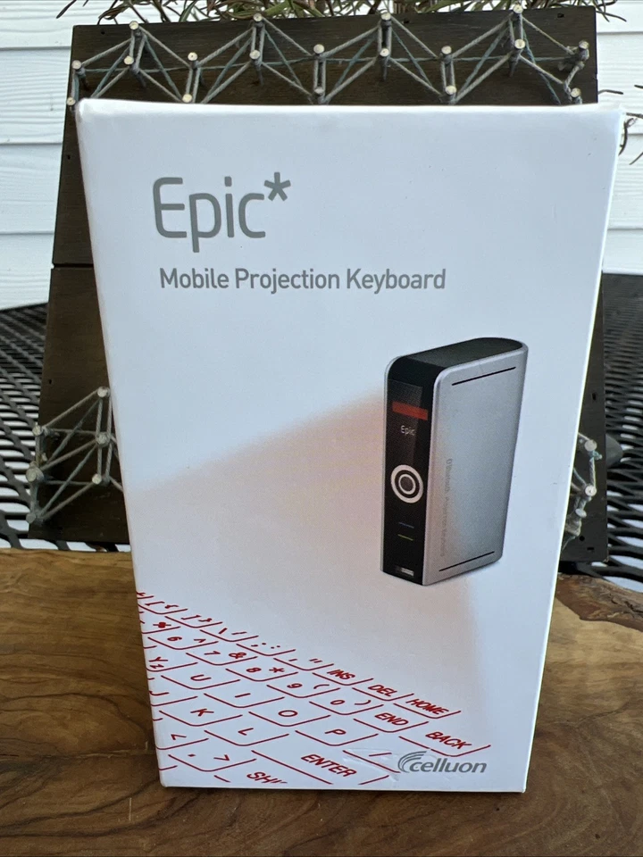 Epic Mobil Projection Keyboard With Paperwork Open But Never Used See Photos - Image 2 of 4