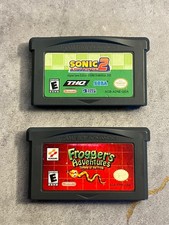 Nintendo GBA Games Lot (2 Games) Sonic Advance 2 & Froggers Adventures WORKING