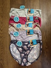 NWT FREE SHIP 5 Size 7 L Vanity Fair Illumination String Bikini Panties 18108