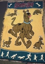 Scooby Doo Throw Blanket Tapestry 42 x 58. Made in USA. The Northwest Company.