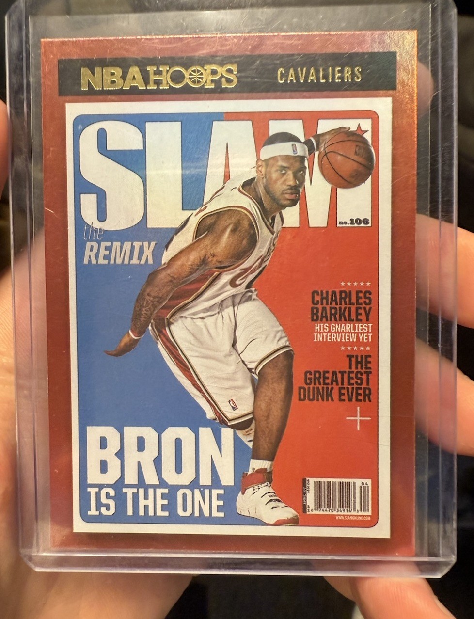 2020-21 NBA Hoops Slam LeBron James Bron Is The One Holo