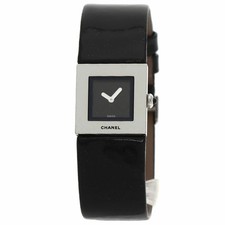 Used CHANEL H0116 Matelasse Watch Stainless Steel Leather Ladies Used 2