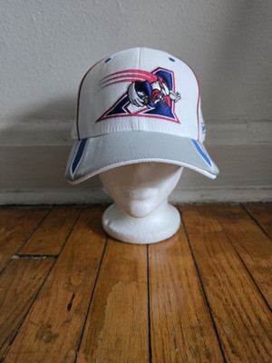 Bnwt 2005 Reebok OS Montréal Alouettes White CFL Flexfit Fullback Cap Hat SAMPLE