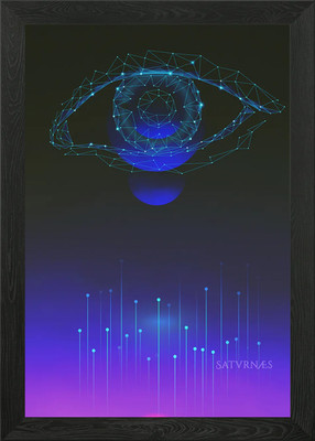 Ästhetisches digitales Auge Kunst gerahmtes Wandbild Poster Leinwanddruck Bild