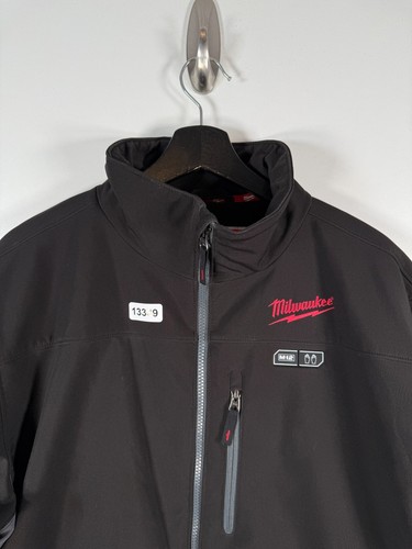 Milwaukee Mens Full Zip M12 Heated Gear Fleece Work Jacket Black Sz Large 24x28 - Picture 2 of 14
