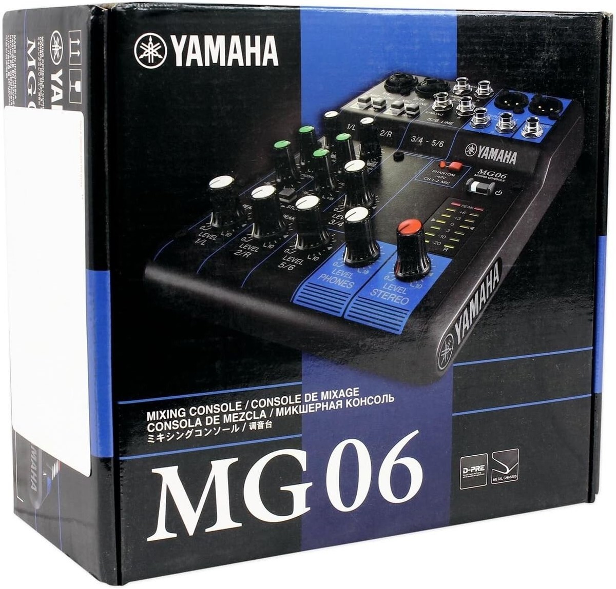 YAMAHA MG06X 6ch Mixing Console 2 Mic Stereo Mixer Digital Effects