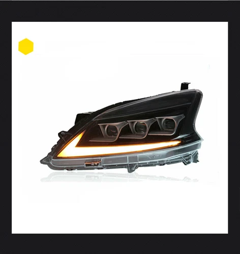 2012-2015 LED turn signal dynamic Headlights assembly for Nissan sentra one set. - Picture 3 of 14