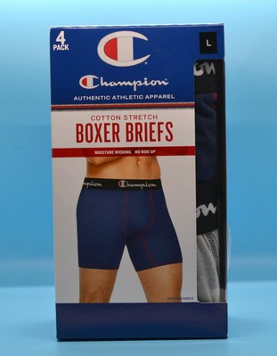 Champion Men's pack Logo Underwear Boxer Briefs Cotton Size XL