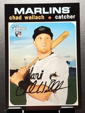 2020 Topps Heritage #507 Chad Wallach RC MARLINS Rookie High Number⚾️VG/EX