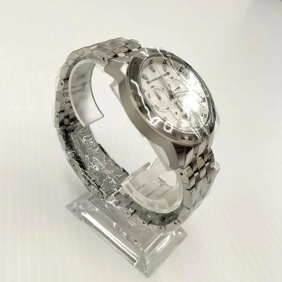 Chrono diamond wrist cheap watch for mens