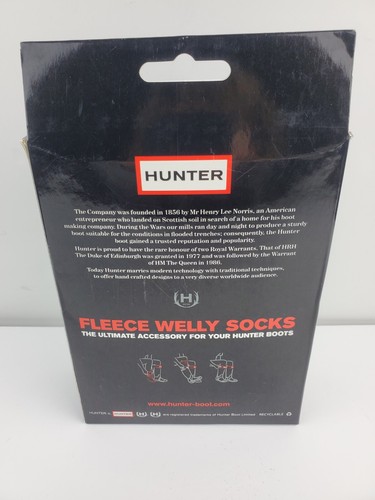 NEU Neu im Karton Hunter Fleece Welly Socken Größe Medium US (F) 5-7 Fairisle Muster Manschette - Bild 5 von 6