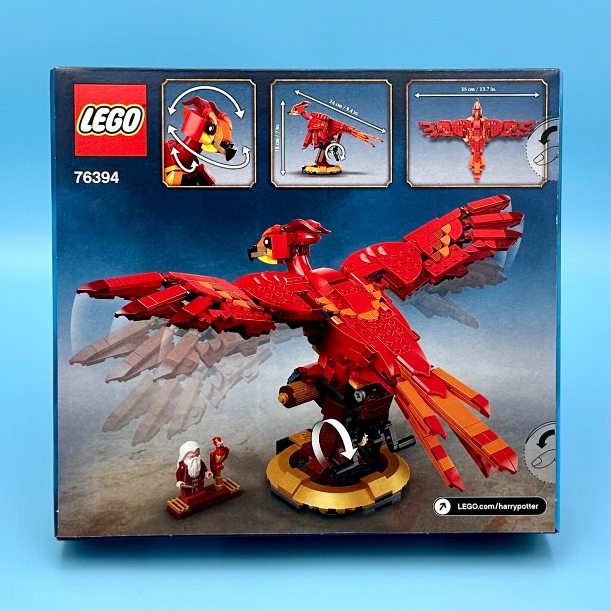 LEGO Harry Potter Fawkes, Dumbledore's Phoenix Bird 76394