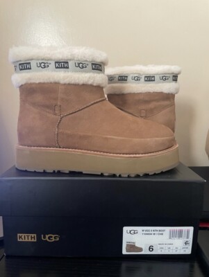 Kith x UGG Chestnut Sherpa Mid Boot Size 6 Women NEW