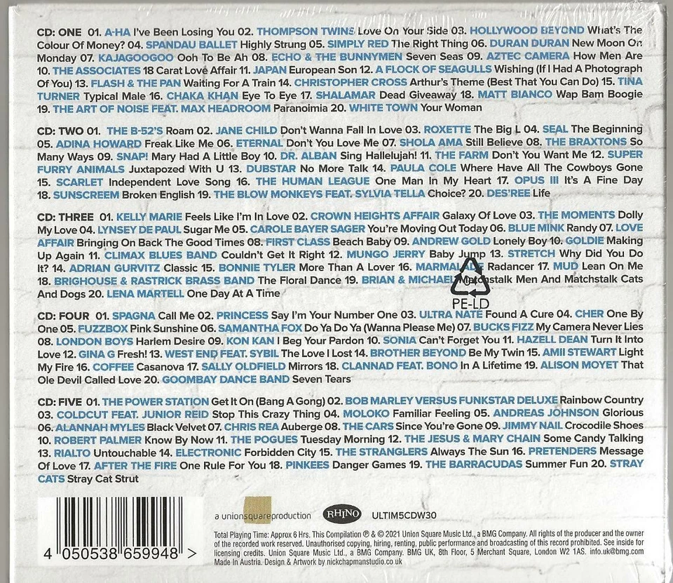 Various Artists-5 CDs-The Ultimate Collection-Forgotten Hits-NEUWARE! - Bild 2 von 2