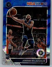 2019-20 Hoops Prizms Blue Cracked Ice #255 Jordan McLaughlin (ref 153327)