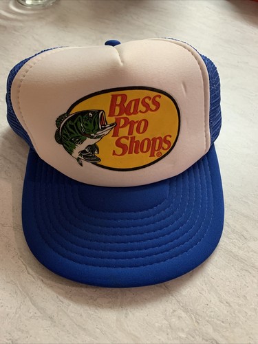 Vintage Bass Pro Shops Blue \u0026 White 