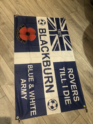 Blackburn Rovers FC (England) - Fahnen Flaggen Fahne Flagge Flaggenshop Fahnenshop Kaufen Bestellen