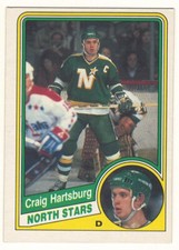 1984-85 O-PEE-CHEE # 98 CRAIG HARTSBURG NORTH STARS HOCKEY OPC NICE / NO CREASES