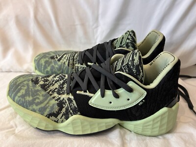 Adidas James Harden Basketball Shoes Glow Green Black Size US Men's  11