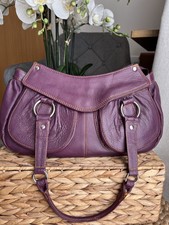 Vintage Tommy & Kate Genuine Leather Shoulder Bag Handbag -purple