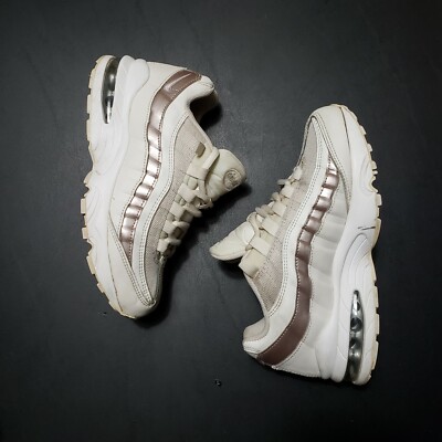 rose gold and white air max