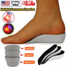 Height Increase Insoles Foot Arch Contour Shoes Lifts Plantar Fasciitis Orthotic