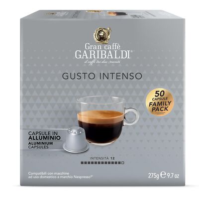 Gran Caffe Garibaldi Espresso Pods Dark Roast Cocoa & Dried Fruit 50 Cups