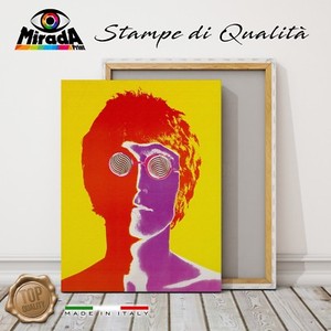 Quadro John Lennon Beatles Poligonal Kolor Grafica Quadros Decorativos E Papel De Parede