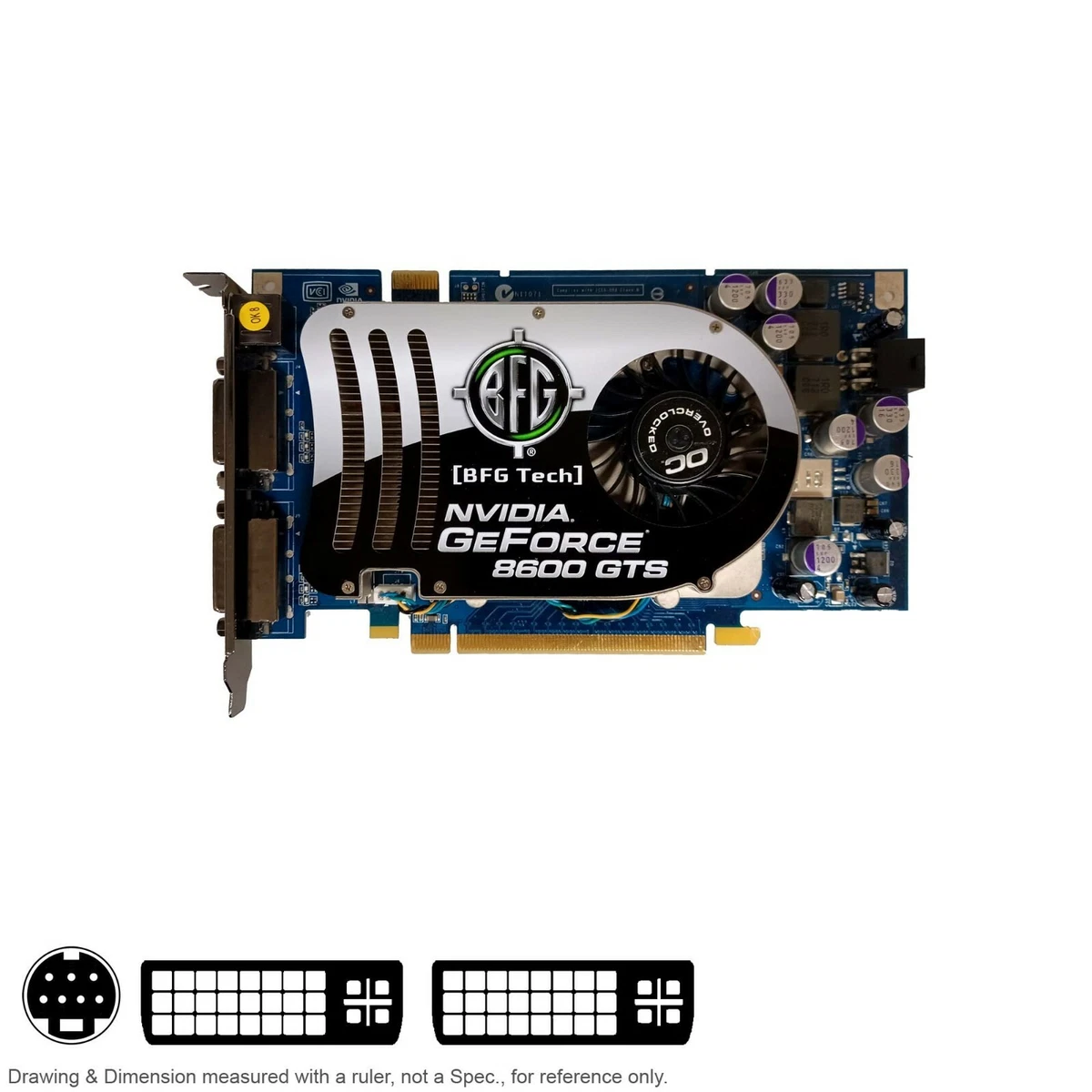 Video Card PCI Express PCIe x16 BFG nVidia GeForce 8600 GTS