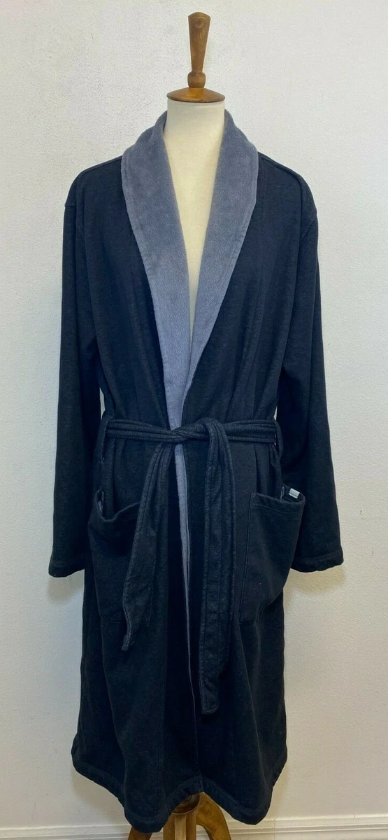 UGG Men's Robinson Robe Black Heather Size M/L 