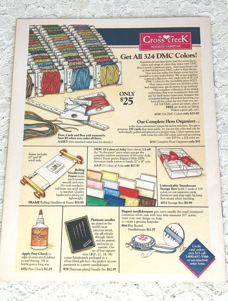 Cross-Stitch And Country Crafts Magazine NOV/DEC 87 25 Projects 31 Pages Vintage - Image 2 of 4
