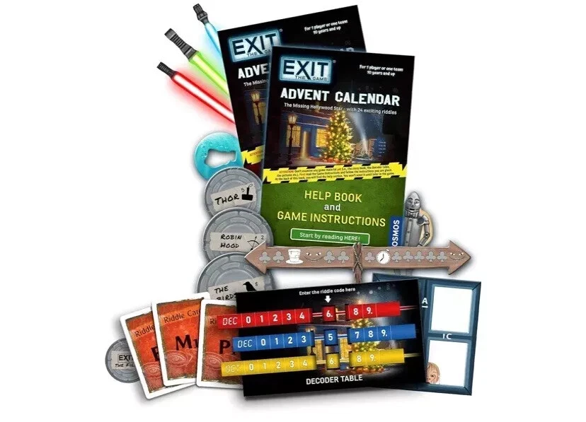 Thames & Kosmos EXIT: Advent Calendar - The Missing Hollywood Star, Escape Room - Image 3 of 4