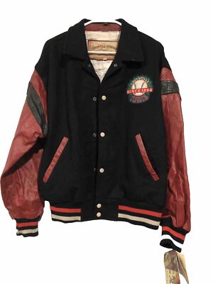 Vintage Louisville Slugger Wool and Leather Varsity Jacket Men's