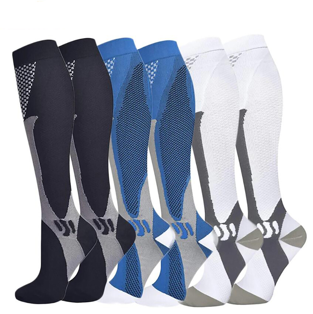 Women & Men Knee High Compression Socks 20-30 mmHg L/XL/XXL Medical Support Stockings-image