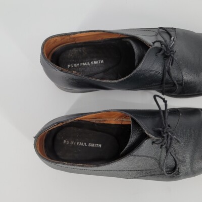 PS Paul Smith Men\'s Leo Leather Plain Derby Shoes Size EUR 42 Black PS by Paul Smith Men main image 4