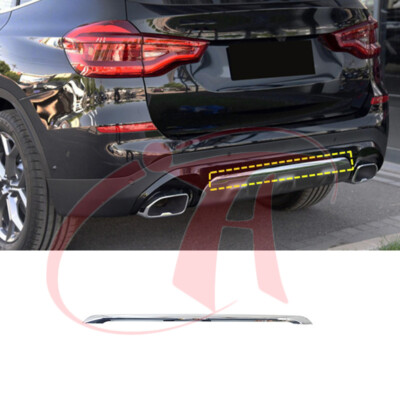 ?? Chrome Rear Middle Bumper Molding Trim Strip For BMW G01 X3 2018 ...