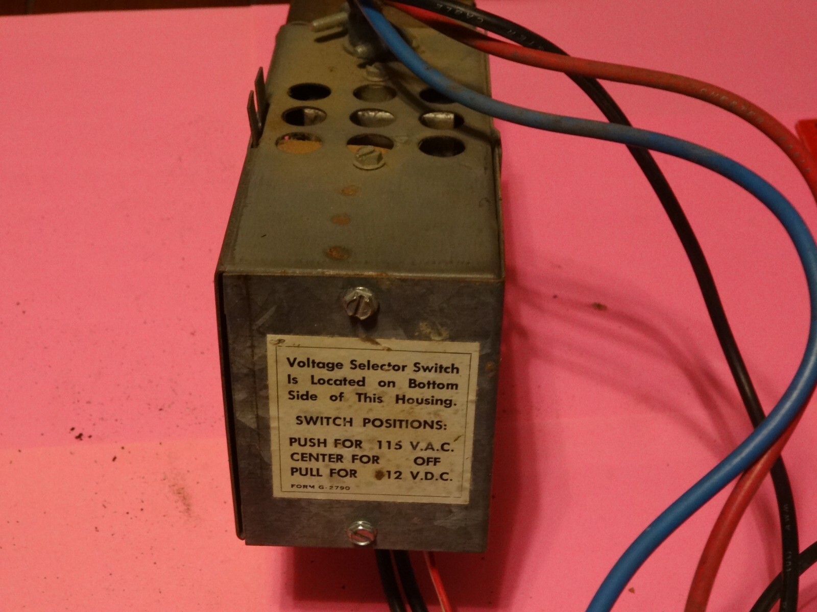 Vintage DuoTherm 650 furnace Manual Limit Switch w/transformer No. 41