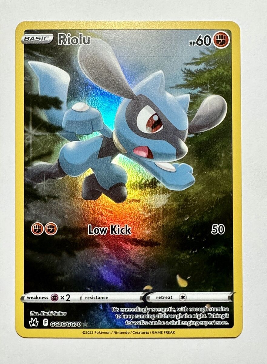 Pokémon TCG - Riolu GG26/GG70 - Crown Zenith - Galarian Pokémon TCG - Riolu GG26/GG70 - Crown Zenith - Galarian