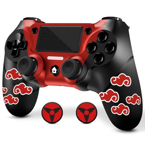 New Custom Design Red Cloudy Wireless P4 Controller for P4 w/Thumb Grips - Afbeelding 1 van 6