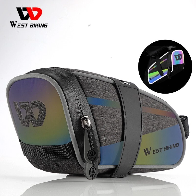 Велосипед сиденье сумка велосипеда седло сумка Велоспорт цветной светоотражающий велосипед хвост сумка 1,8 л - Изображение 3 из 4