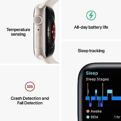 Apple Watch Series 8 - 45mm Midnight Tracker Blood Oxygen Apple Watch Series 8 - 45mm Midnight Tracker Blood Oxygen